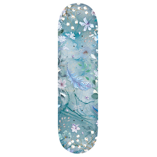 Blue Feather 8.125 - Macabro Skateboards