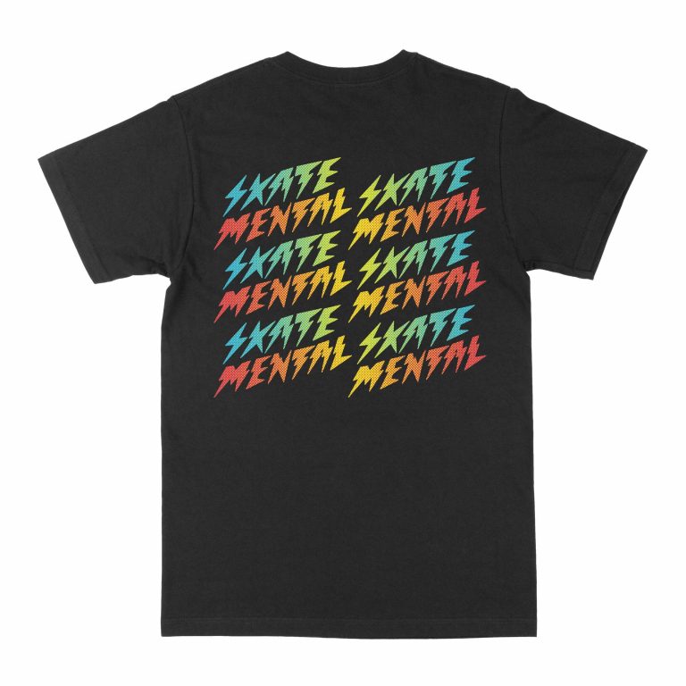 Bolts Tee Black - Skate Mental