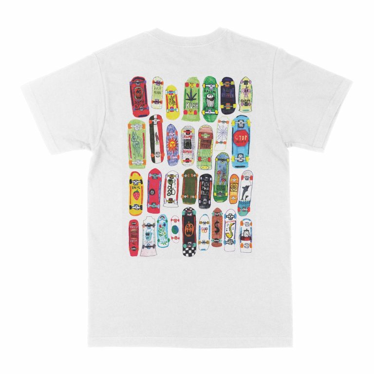 Mini Boards Tee White - Skate Mental