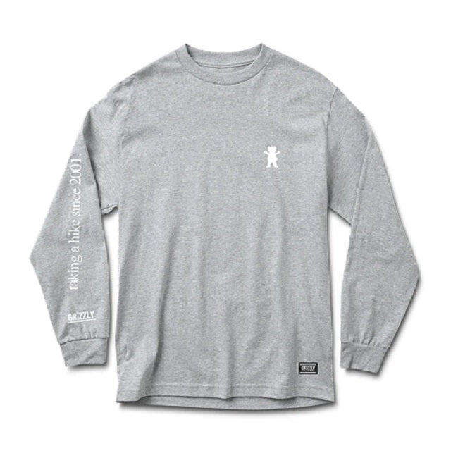 Taking A Hike Long Sleeve Shirt - Grizzly