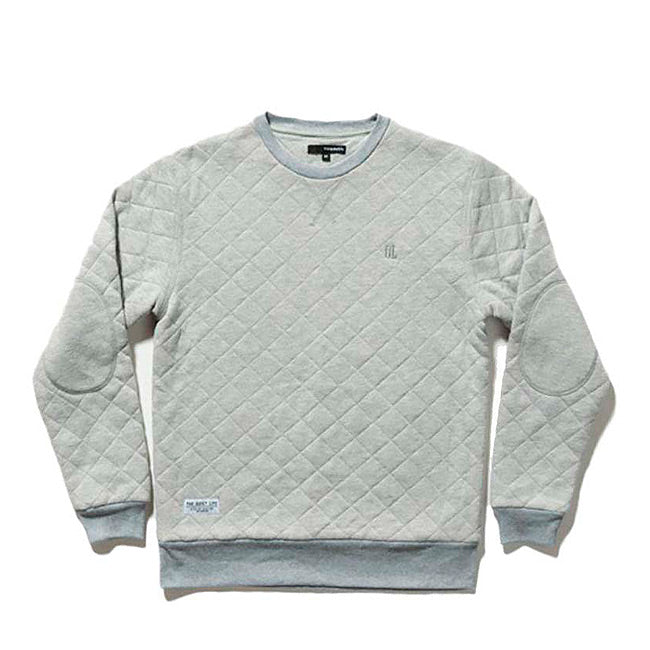 Quilted Fleece Grey Crew Jersey - The Quiet Life