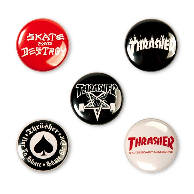 Thrasher Logo Buttons - Thrasher Magazine