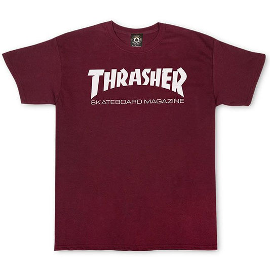 Skate Mag Maroon Tee - Thrasher Magazine