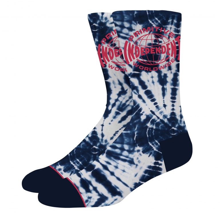 Global Tie Dye Sock - Primitive X Independent Trucks